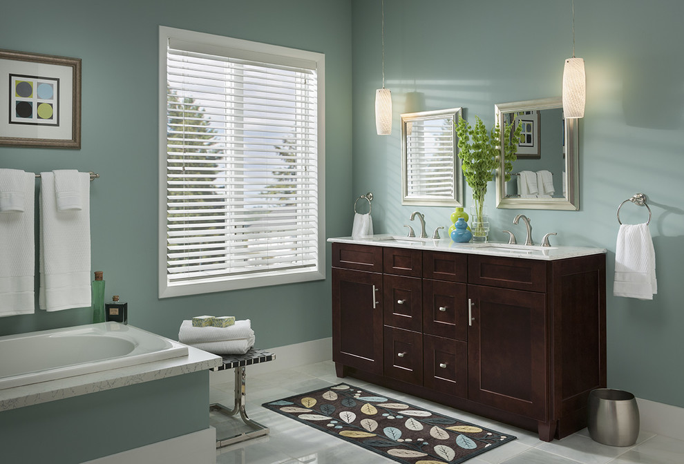 Example of a transitional bathroom design in DC Metro
