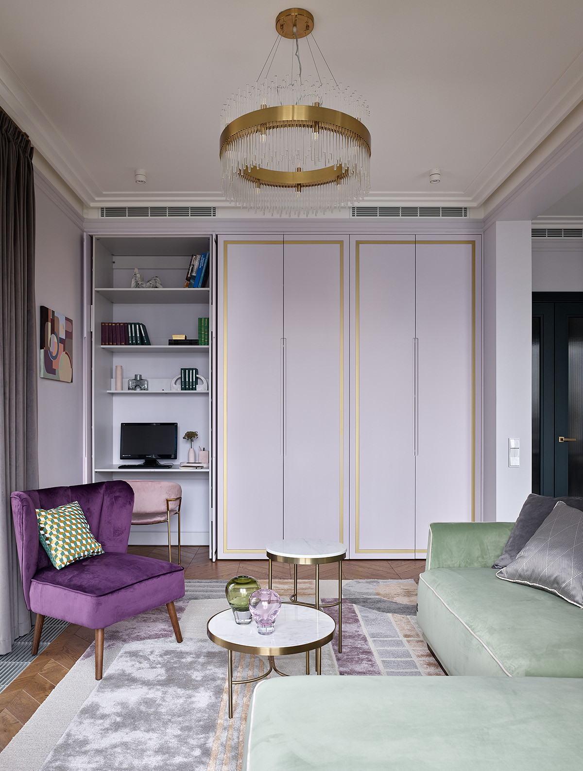 Современный ар деко для молодой семьи