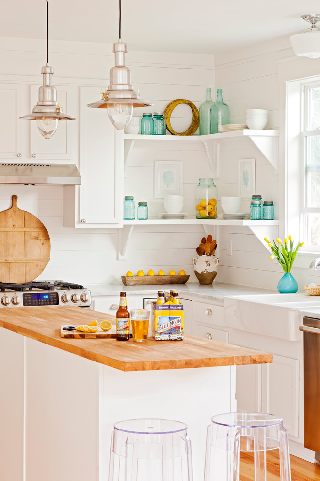 Inspiration for a coastal kitchen remodel in Charleston