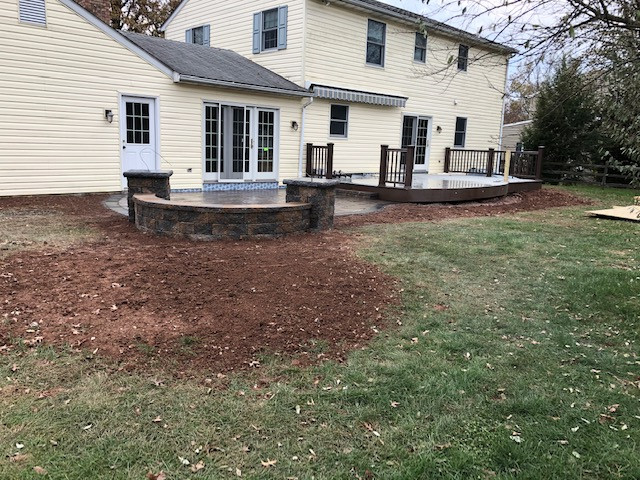 Interlocking Concrete Patio/Composite Deck