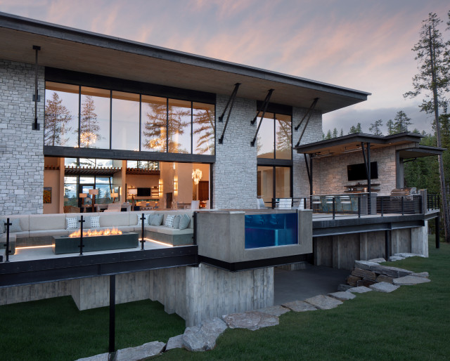 Hideaway contemporain-balcon