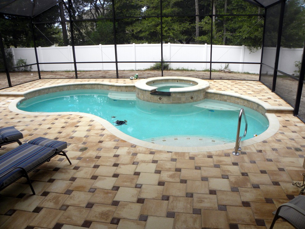 Transitional pool photo in Orlando