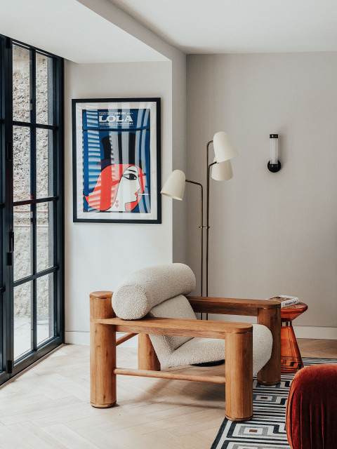 Hackney Warehouse Conversion industriell-vardagsrum