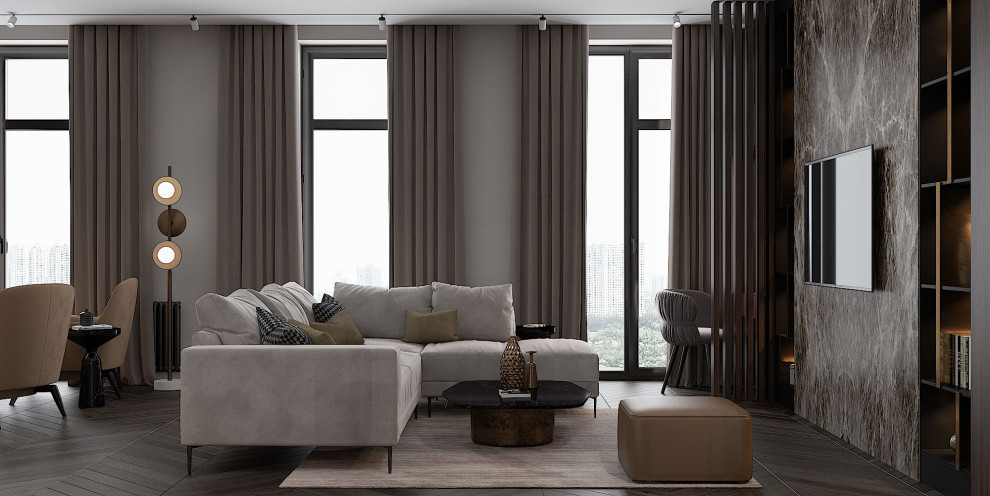 Дизайн проект квартиры 78м2 ЖК "Резиденция Композиторов"