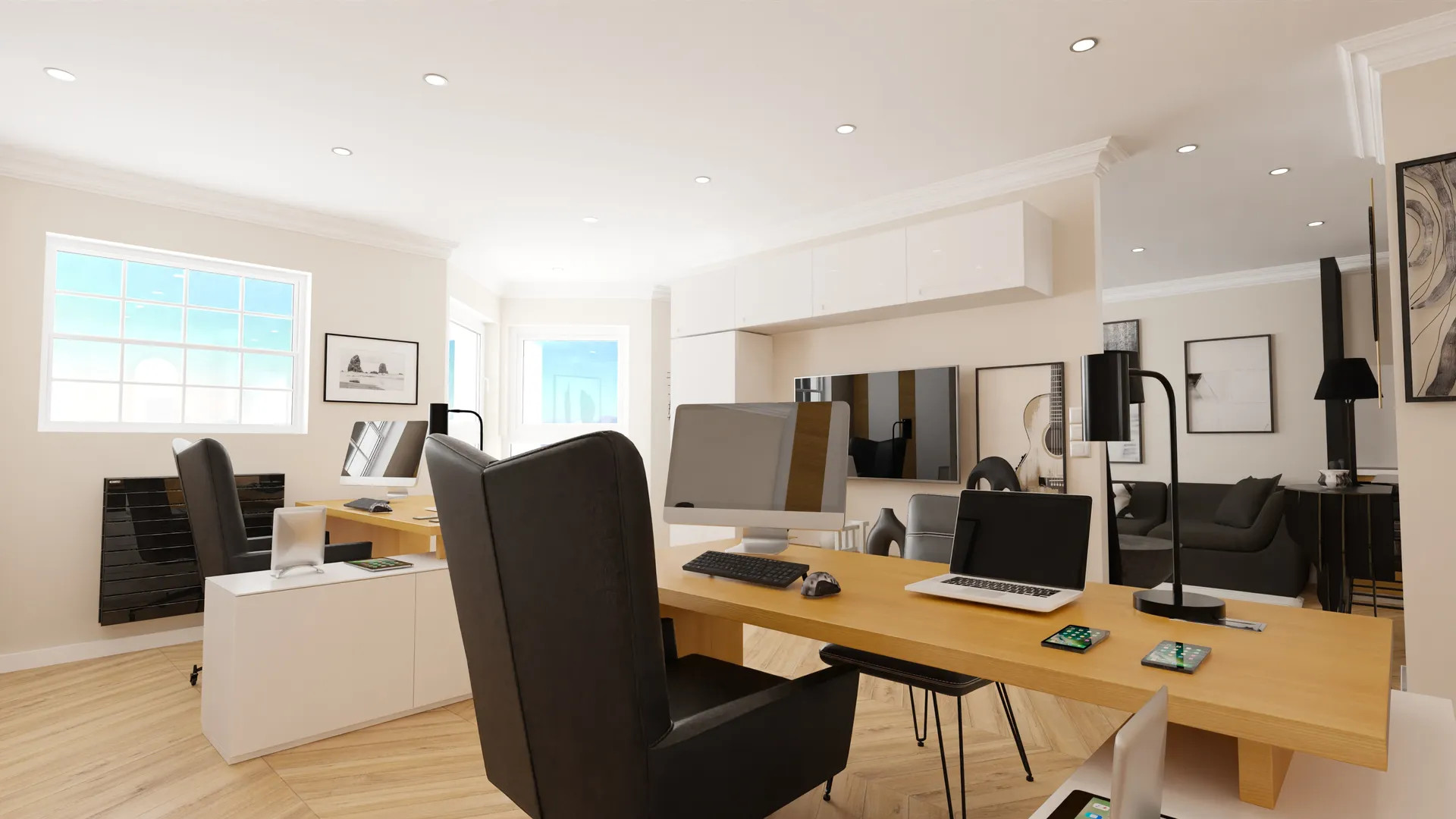 Rénovation complète, réunification de plusieurs appartements d'un petit immeuble