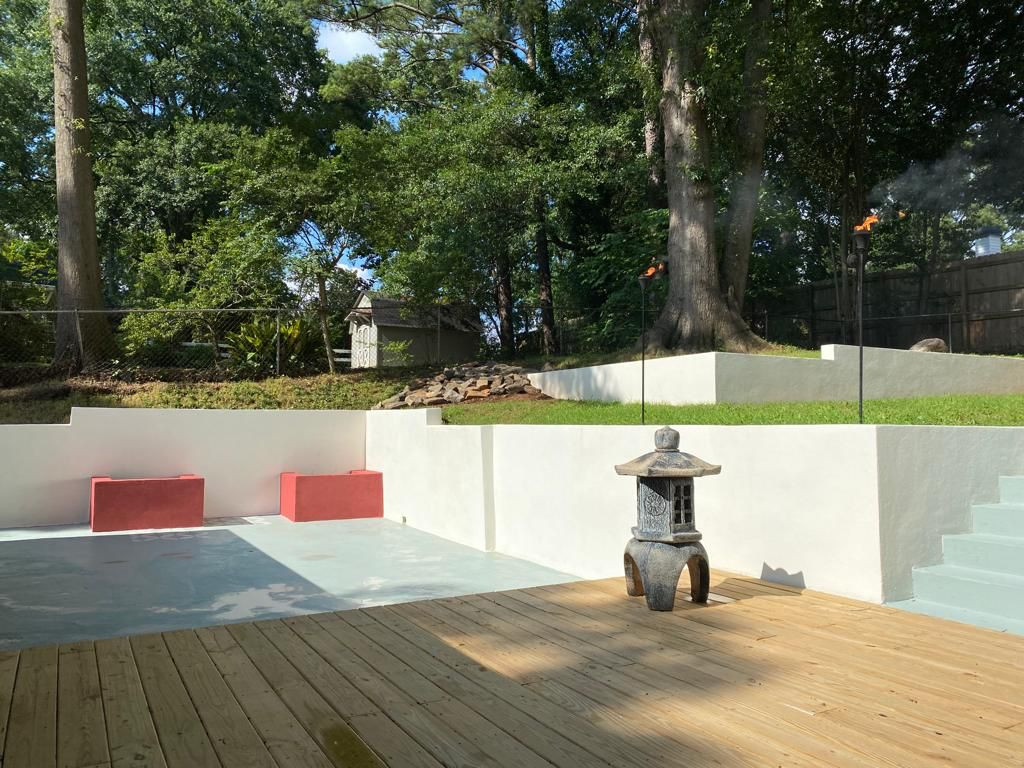 Concrete Patio Deck In Brookhaven