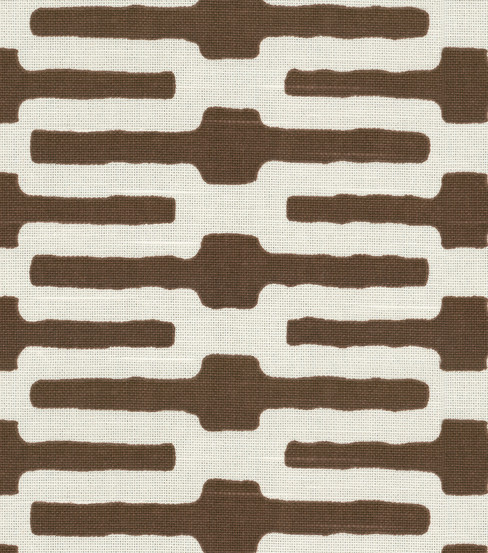 Home Decor Fabric-Annie Selke Links Chocolate