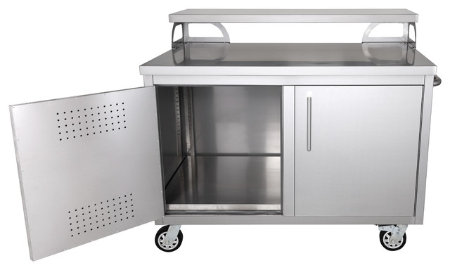 portable stainless steel outdoor kitchen cabinet and patio bar