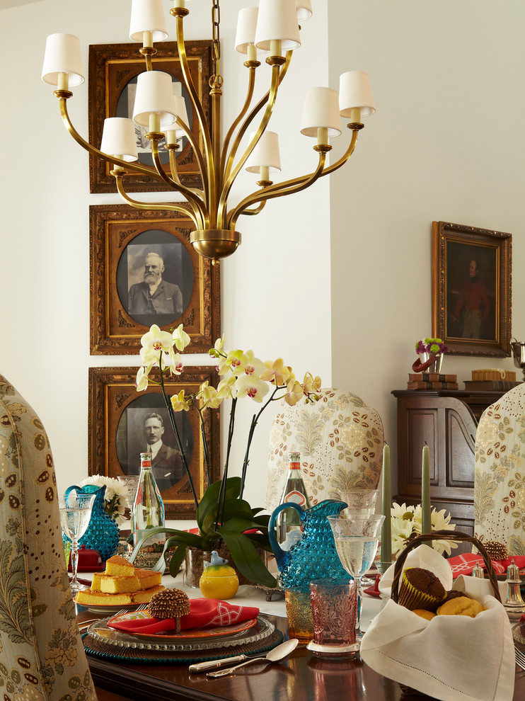 Inspiration for a transitional dining room remodel in Miami