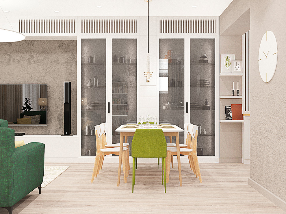 Столовая-гостиная в частном доме