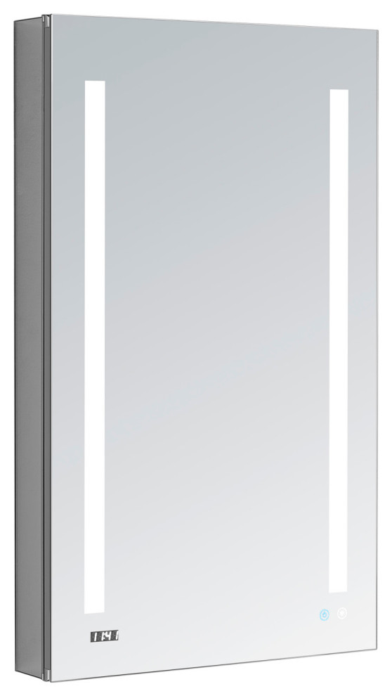 AQUADOM Signature Royale LED Medicine Defogger Left Hinge 24"x36"x5" Modern Medicine