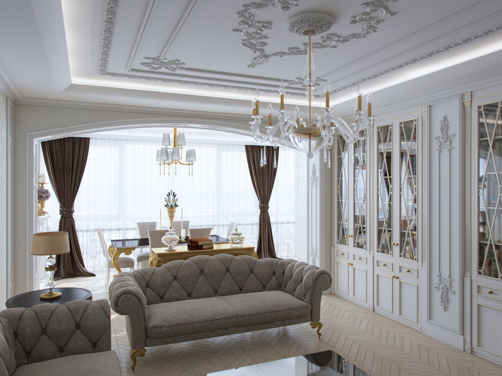 под облаками