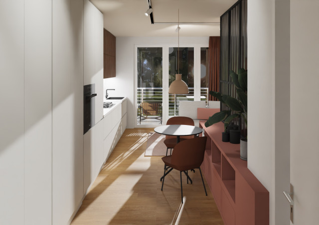 Microappartement trendy-koekken