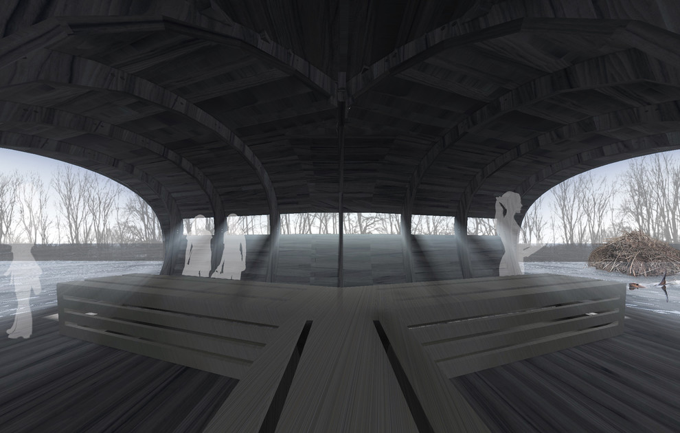 Бельведер для наблюдения за бобрами