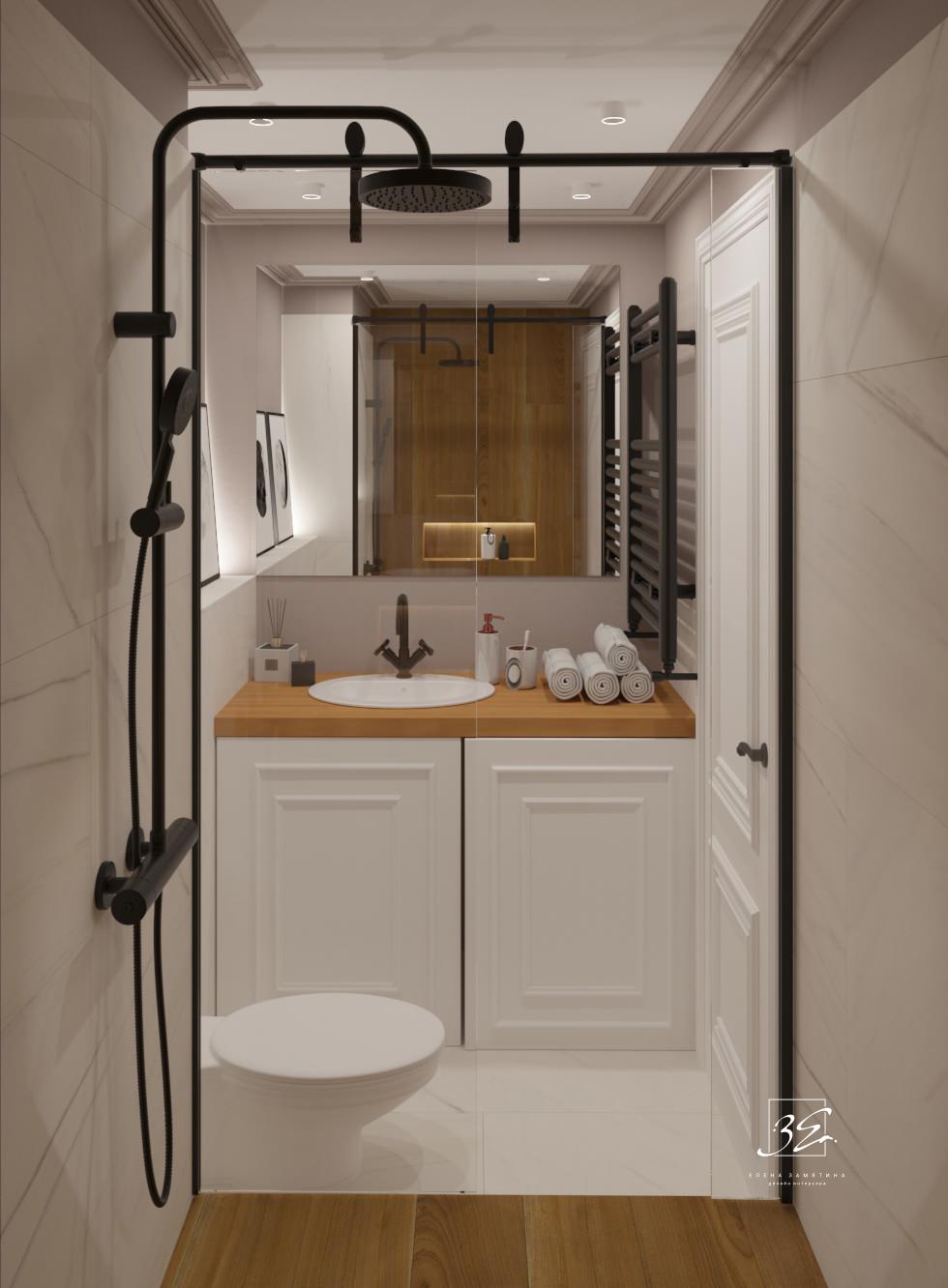 Небольшой совмещенный санузел