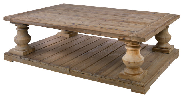 Uttermost Stratford Rustic Cocktail Table - Traditional - Coffee Tables ...