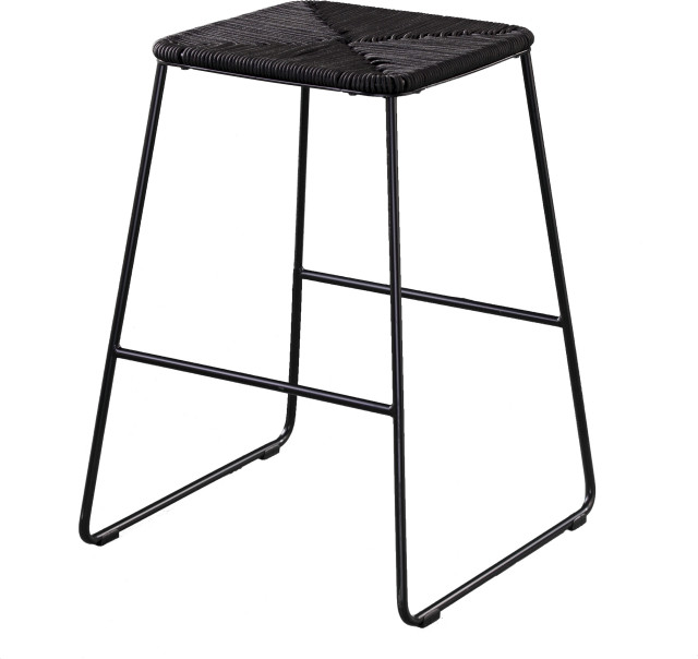 Balnati Stackable Rattan Outdoor Counter Stools (Set of 4) Tropical