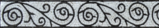 Mosaic Border- Floral Zebre, 4"x12"