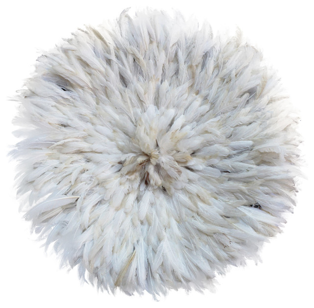 Large White Juju Hat Wall Decor Contemporary Wall Accents by