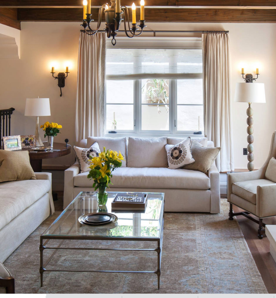 Inspiration for a transitional living room in San Diego.