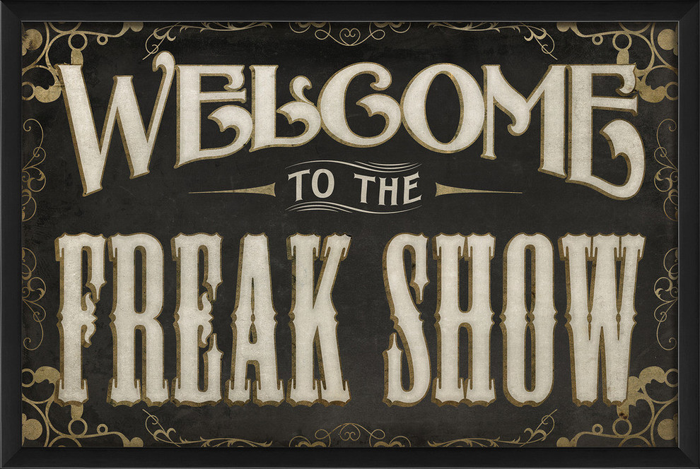 Freak Show Framed Sign, Large