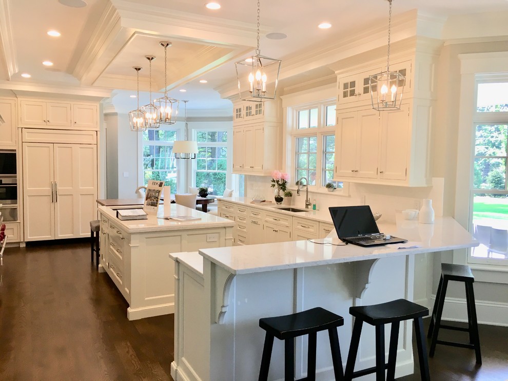 Inspiration for a transitional kitchen remodel in Boston