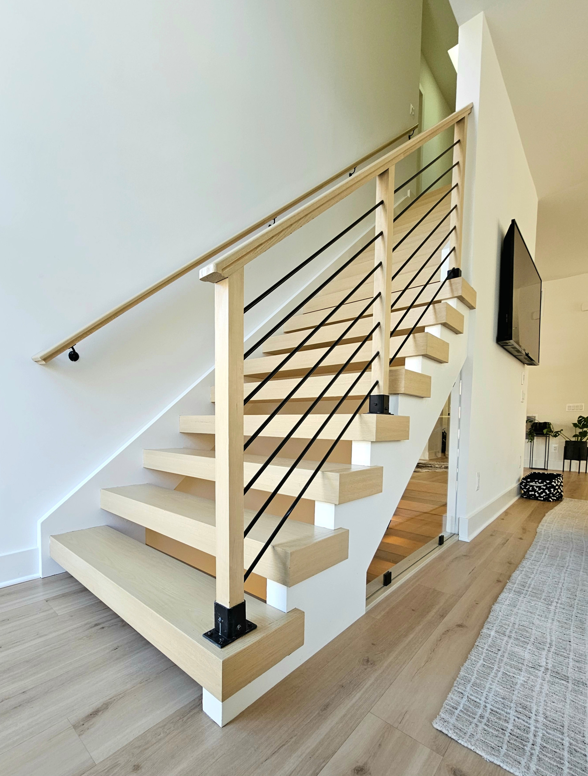 111_Open-Rise Stair with a Stunning Pool View, Great Falls, VA 22066