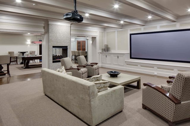 Wellesley Custom Home klassisk-hemmabio