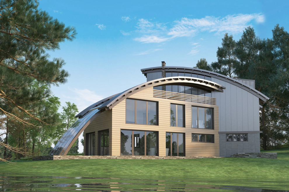 Загородный дои с солнечными батареями