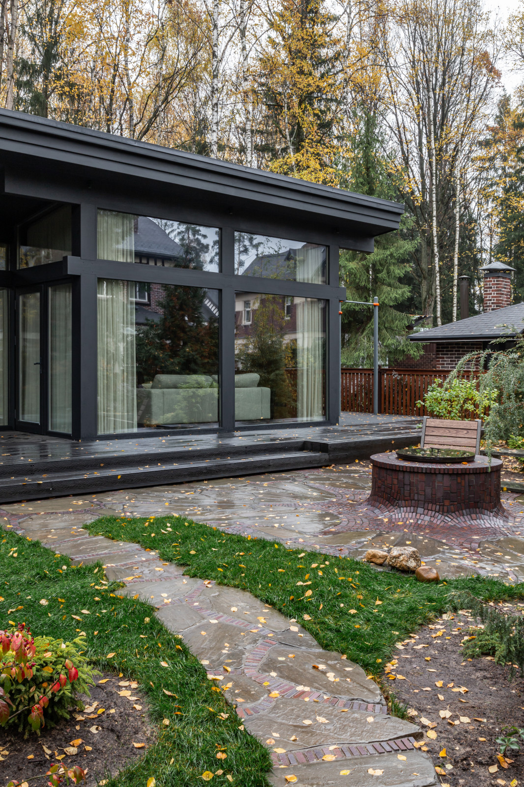 Современный банный дом 67 м² в Подмосковье