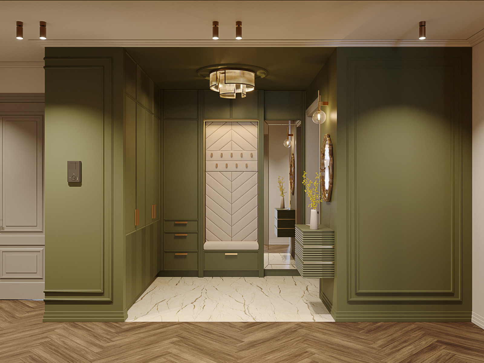 Интерьер трехкомнатной квартиры