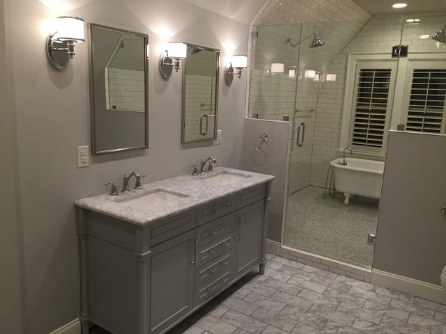 Transitional Master Bath Remodel klassisch-modern-badezimmer