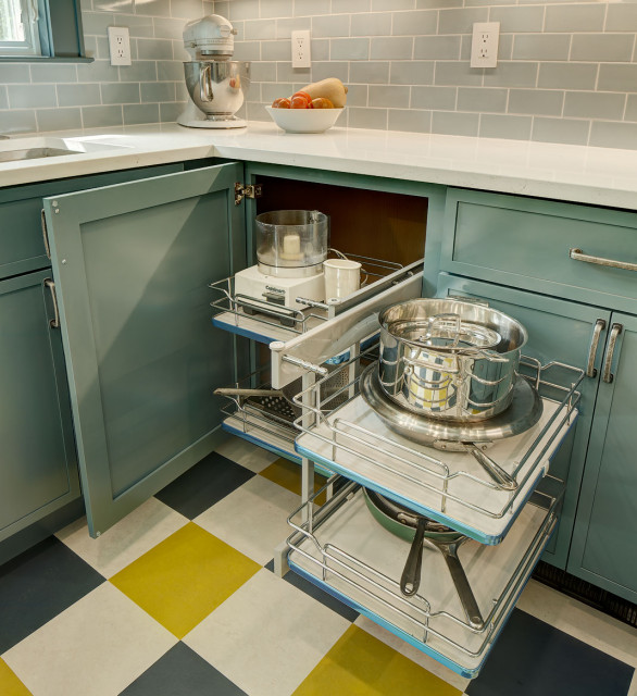 Bright & Fun Small Kitchen fusion-kitchen