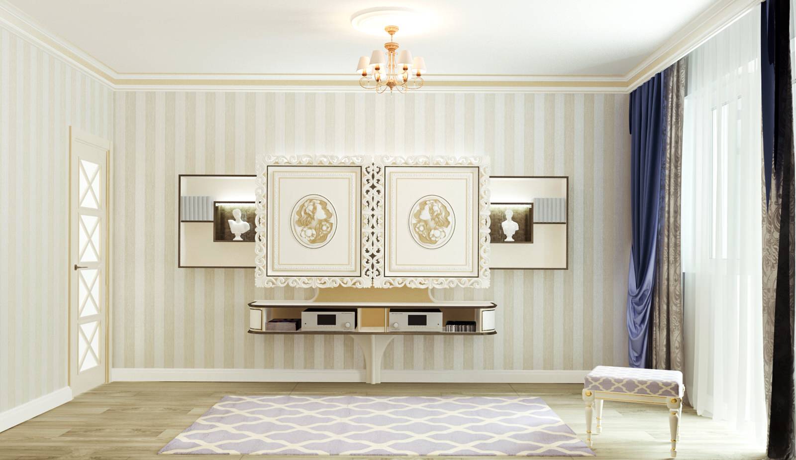 Интерьер квартиры в городе Горячий Ключ ЖК Лебединое Озеро