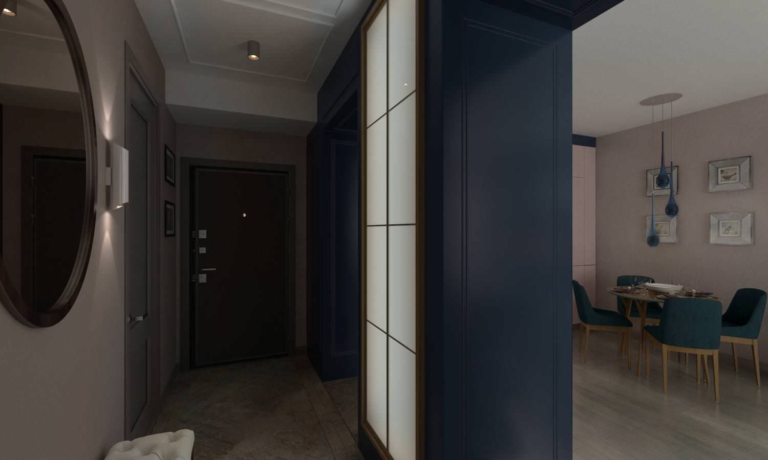 Проект квартиры "Капучино и МОРЕ"