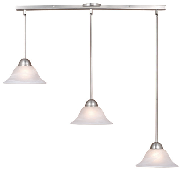 Da Vinci 3 Light Mini Pendant Traditional Lighting By Da Vinci 3 Light Mini Pendant Brushed Nickel