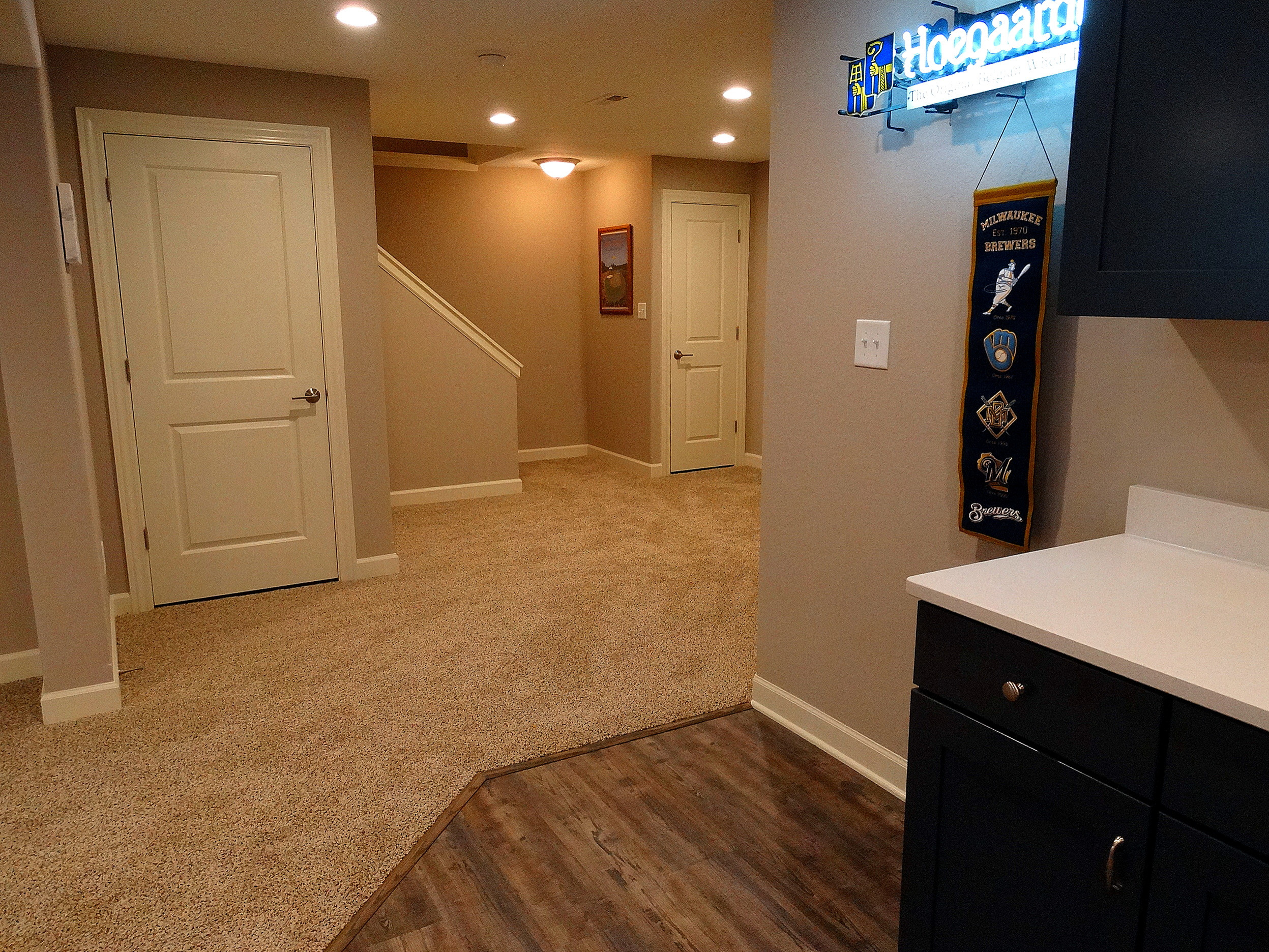 Lower Level Remodel in Lannon, WI