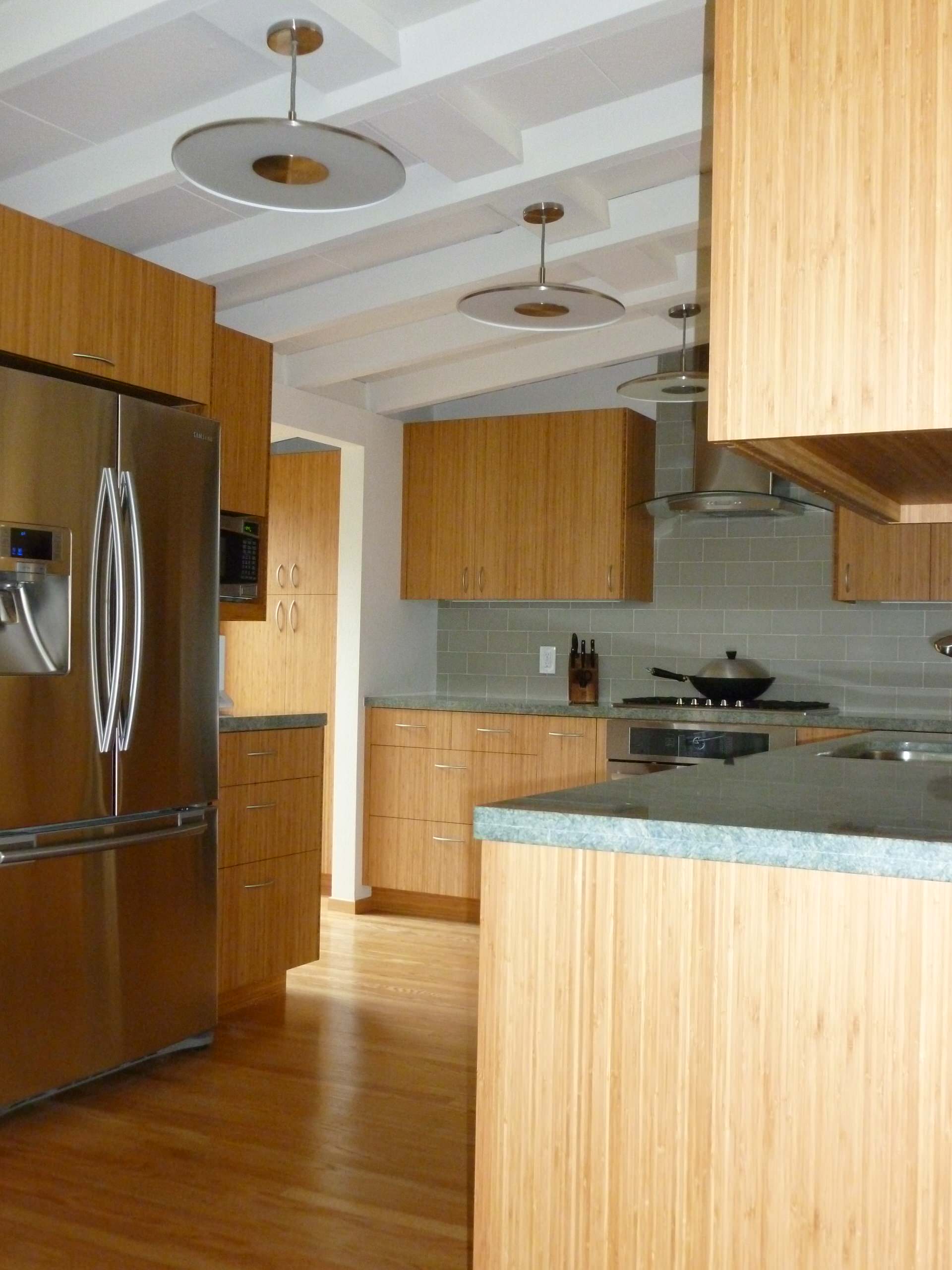 Contemporary Bamboo Kitchen in Mountain View (right)