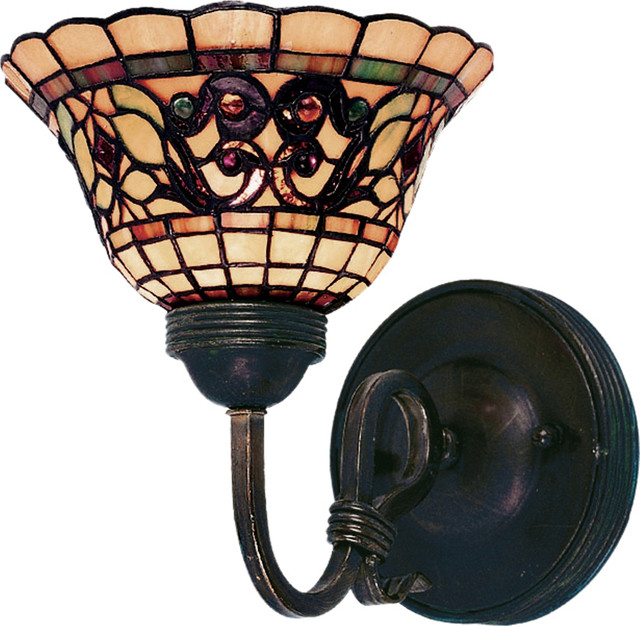 Tiffany Buckingham 1 Light Wall Sconce In Vintage Antique Victorian