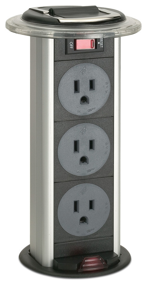 Kitchen Power Grommet Contemporary Extension Cords And Power Strips