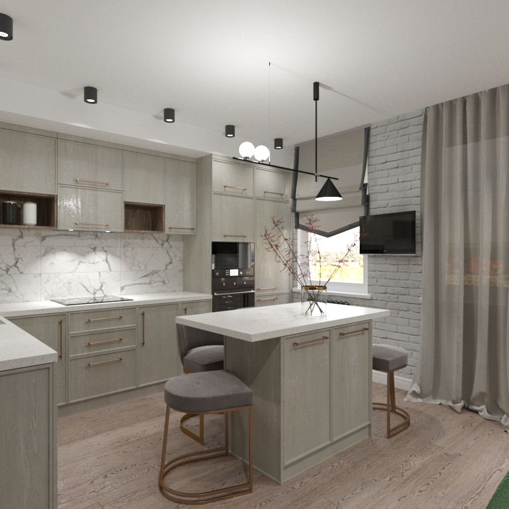 Кухня-гостиная в Питере