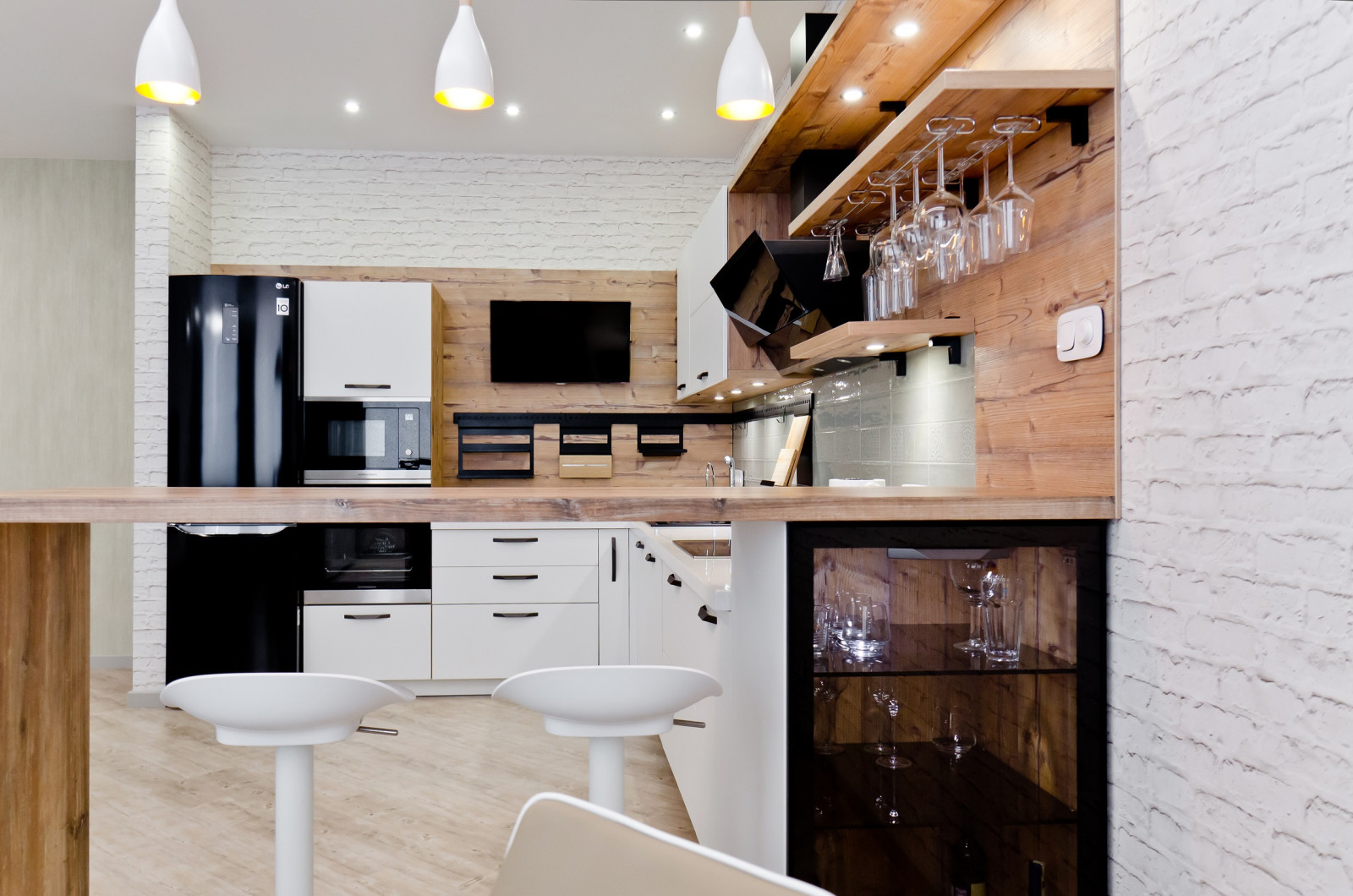 Лофт - светлый, комфортный.