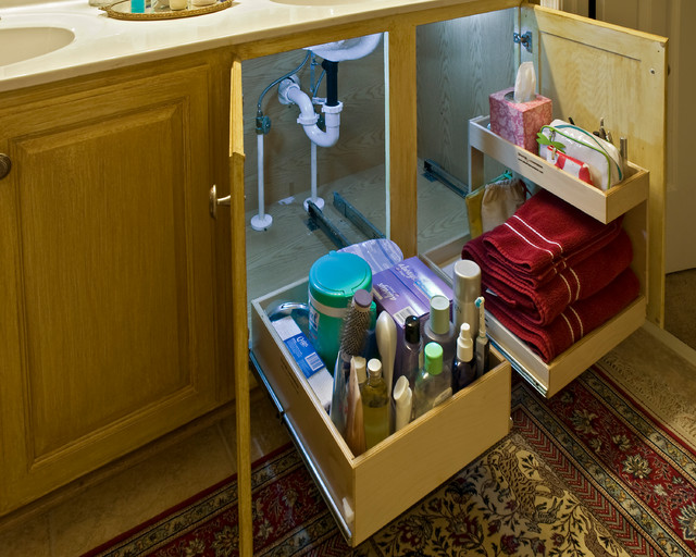 ShelfGenie GlideOut Shelves Traditional Kitchen Houston by