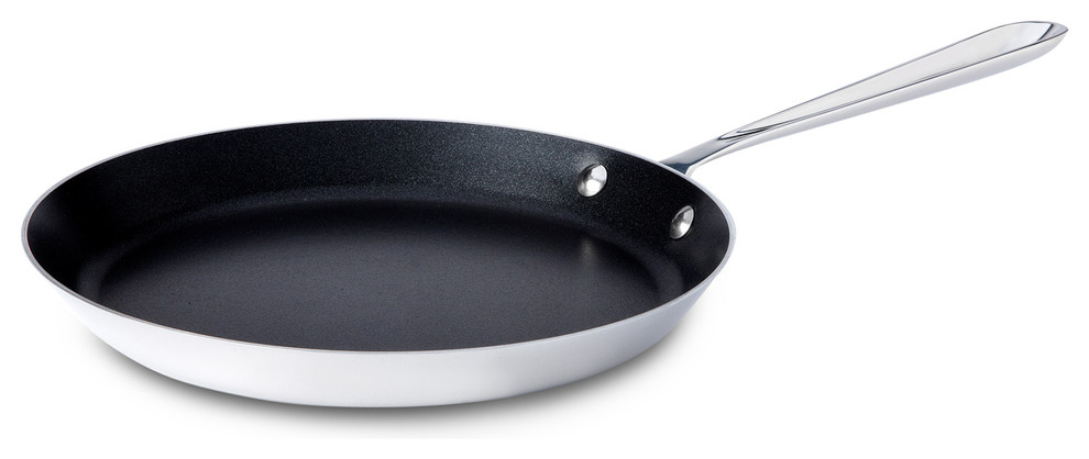 All-Clad Tri-Ply Stainless Steel 12 inch Nonstick Frying Pan (4112 NS R2)