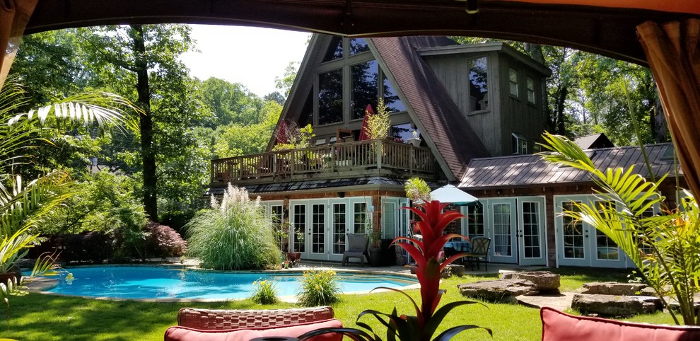 Pool - rustic pool idea in Birmingham
