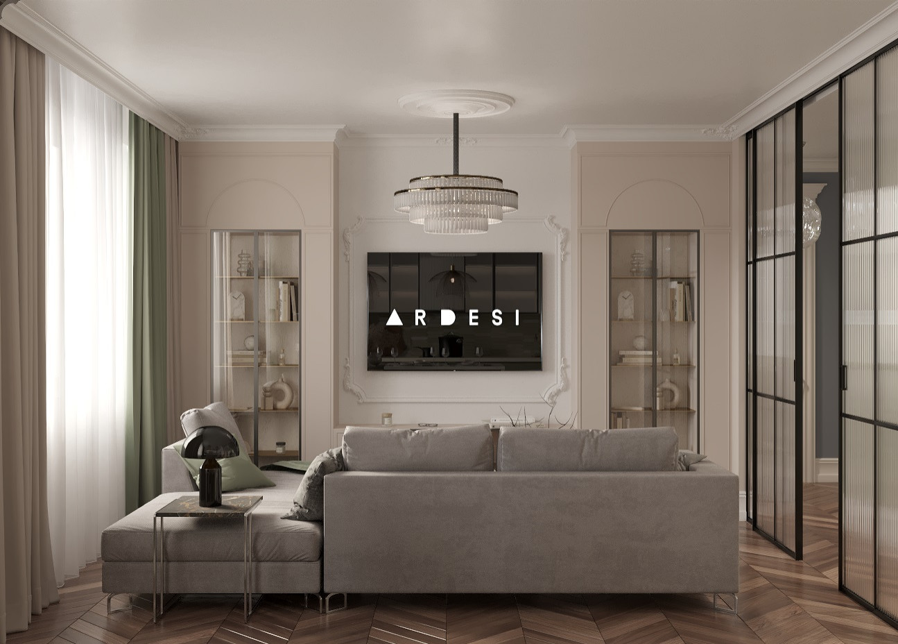 Современный  элегантный интерьер