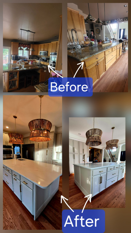 New Hope Kitchen Painting Railings Trim