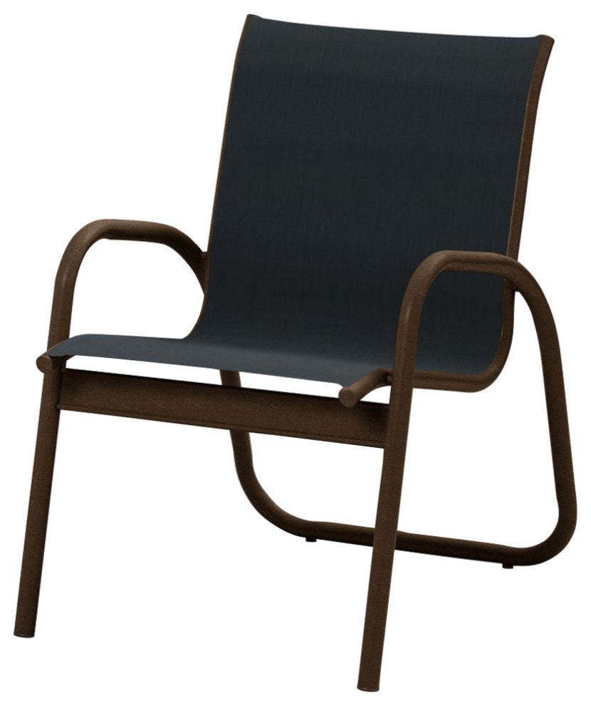 Gardenella Sling Arm Chair, Textured White/Red Fabric, Textured Kona,black