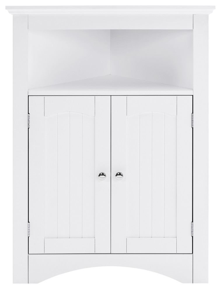 32" MDF 2-door Bath Corner Cabinet, Shelves - Modern - Bathroom Cabinets - by AquaView Inc | Houzz