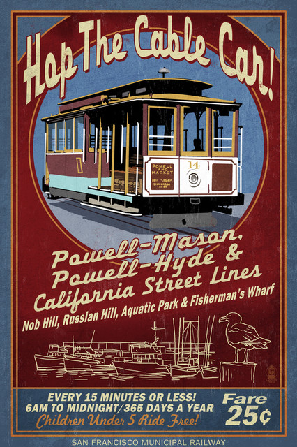 Fisherman/'s Wharf San Francisco California Travel Print POSTER